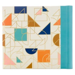 Hallmark Bright Geometric On White Photo Album 7 Hallmark Bright Geometric On White Photo Album -Hallmark 200Photo Album Geometric Print on White 1EDY3142 04