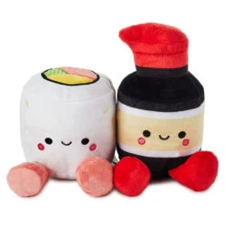 Hallmark Better Together Sushi And Soy Sauce Magnetic Plush, 5.25"