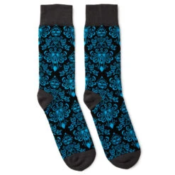 Hallmark Disney The Haunted Mansion Wallpaper Crew Socks