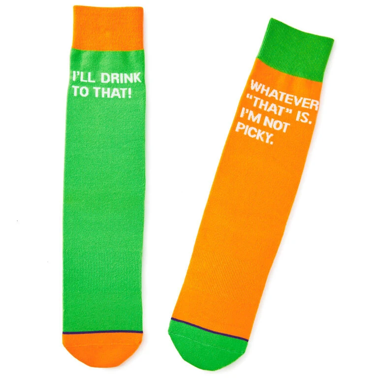 Hallmark I'll Drink To That Funny Crew Socks 1 Hallmark I'll Drink To That Funny Crew Socks