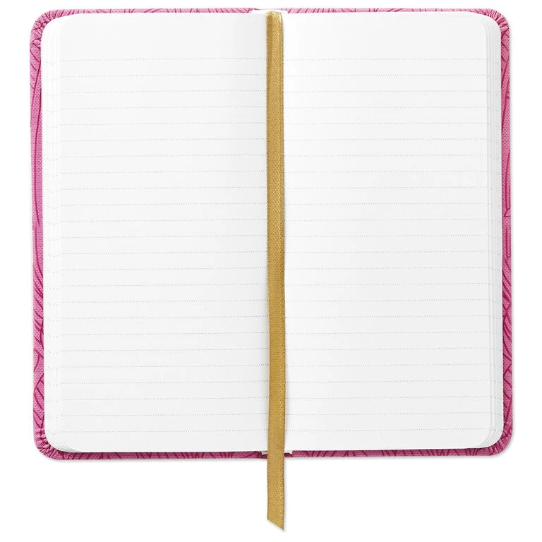 Hallmark Etched Leaves Pink Slim Notebook 4 Hallmark Etched Leaves Pink Slim Notebook - Image 4