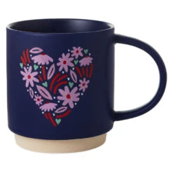 Hallmark Floral Heart Mug, 16 Oz.