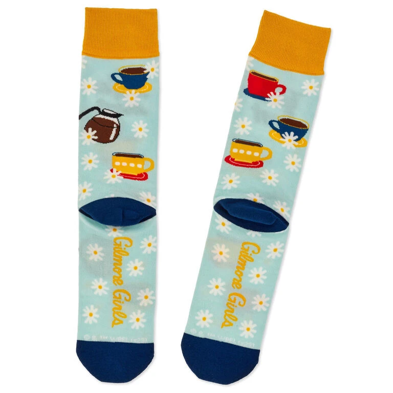 Hallmark Gilmore Girls Life's Short, Talk Fast Crew Socks 2 Hallmark Gilmore Girls Life's Short, Talk Fast Crew Socks - Image 2