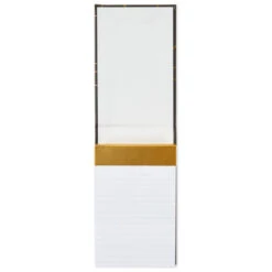 Hallmark Gold Geometric Faux Leather Small List Pad -Hallmark Gold Geometric Faux Leather Small Memo Pad 1SOM3821 03