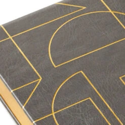 Hallmark Gold Geometric Faux Leather Small List Pad -Hallmark Gold Geometric Faux Leather Small Memo Pad 1SOM3821 04