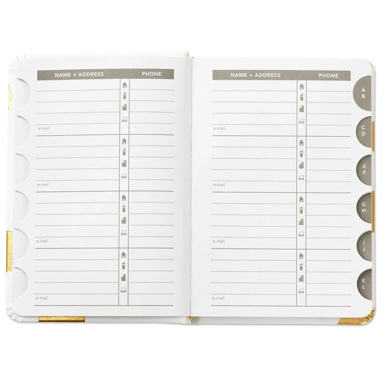 Hallmark Gold Polka Dots Address Book 3 Hallmark Gold Polka Dots Address Book - Image 3