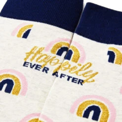 Hallmark Channel Happily Ever After Novelty Crew Socks -Hallmark Hallmark Channel 1 Fan Rainbows Novelty Crew Socks 1HKC2243 03
