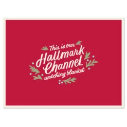 Hallmark Channel Red Oversized Blanket, 60x80 9 Hallmark Channel Red Oversized Blanket, 60x80 -Hallmark Hallmark Channel FamilySized Blanket 1XKT3505 04