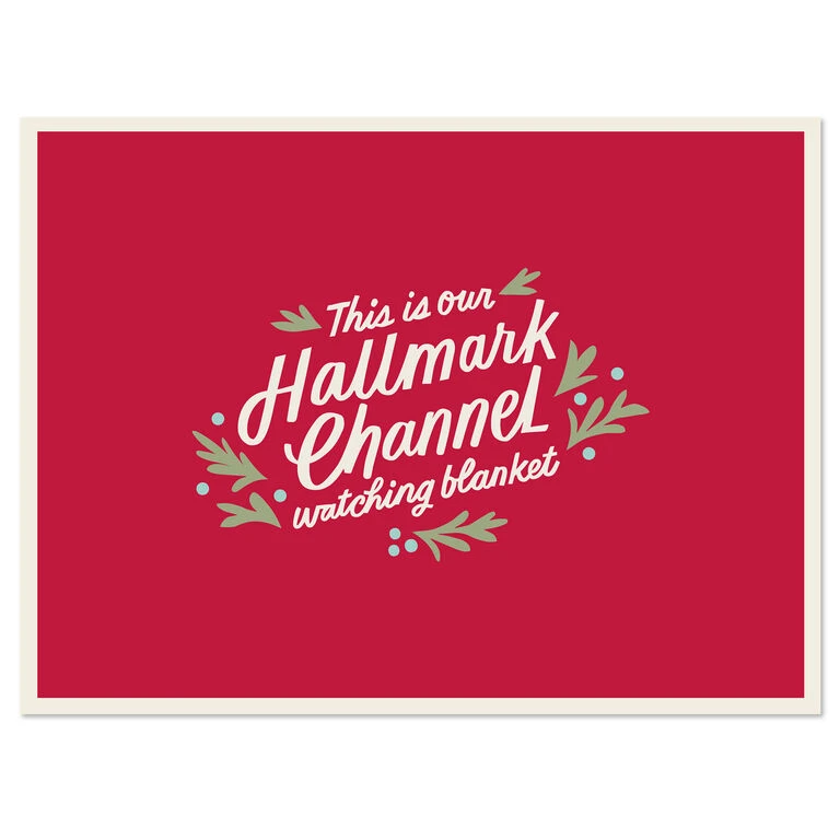 Hallmark Channel Red Oversized Blanket, 60x80 4 Hallmark Channel Red Oversized Blanket, 60x80 - Image 4