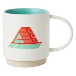 Hallmark Initial Monogram 16 Oz. Mug, A