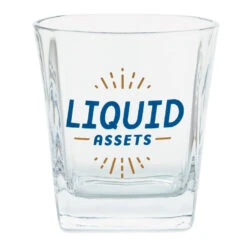 Hallmark Liquid Assets Lowball Glass, 15 Oz.