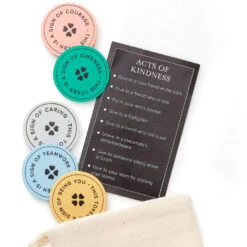 Hallmark Little World Changers™ And Kind Culture Co. The Doll Kind Dark Skin Girl, 12" -Hallmark Little World Changers Dark Skin Girl Doll With Tokens 1KID2086 05