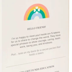 Hallmark Little World Changers™ And Kind Culture Co. The Doll Kind Dark Skin Girl, 12" -Hallmark Little World Changers Dark Skin Girl Doll With Tokens 1KID2086 08