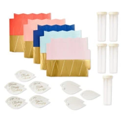 Hallmark Mini Paper Vase Kit, Pack Of 5 With Water Vials And Leaf Tags -Hallmark Mini Paper Vase Kit With Water Vials and Leaf Tags 1SOM3867 03