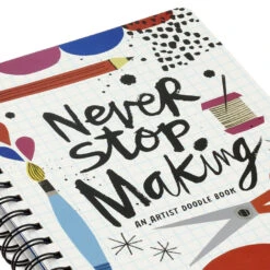 Hallmark Never Stop Making Artist Doodle Book 12 Hallmark Never Stop Making Artist Doodle Book -Hallmark Never Stop Making Artist Prompted Journal 3HWJ2104 05