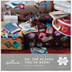 Hallmark Oh, The Places You’ve Been! Travel Themed 550-Piece Puzzle
