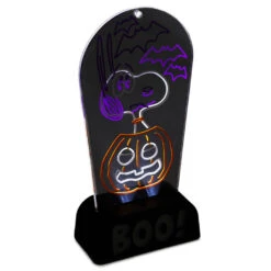 Hallmark Peanuts® Snoopy Boo! Light-Up Sign -Hallmark Peanuts Snoopy Boo LightUp Sign 1HGN1517 03