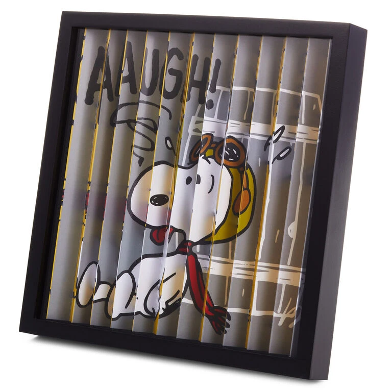 Hallmark Peanuts® Flying Ace Snoopy Dual-Image Framed Artwork, 10x10 2 Hallmark Peanuts® Flying Ace Snoopy Dual-Image Framed Artwork, 10x10 - Image 2