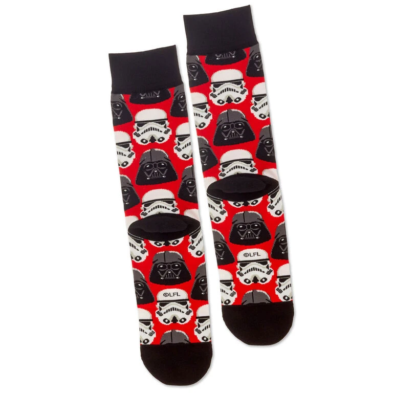 Hallmark Star Wars™ Darth Vader™ And Stormtrooper™ Helmet Novelty Crew Socks 3 Hallmark Star Wars™ Darth Vader™ And Stormtrooper™ Helmet Novelty Crew Socks - Image 3