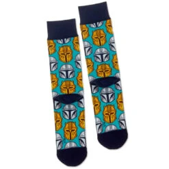 Hallmark Star Wars: The Mandalorian™ Helmet Novelty Crew Socks -Hallmark Star Wars The Mandalorian Helmet Novelty Crew Socks 1SHP2161 03