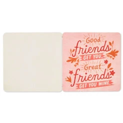 Hallmark Stop And Smell The Rosé: 20 Coasters Celebrating Friends (And Wine) Book -Hallmark Stop and Smell the Ros Book With Coasters 1BOK1574 04