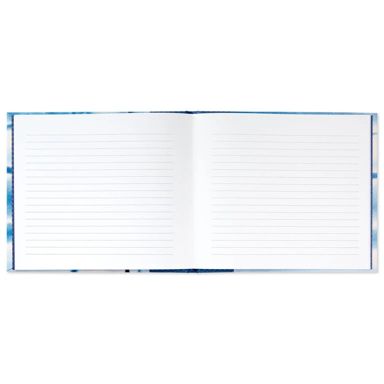 Hallmark Blue Shibori Print Guest Book 3 Hallmark Blue Shibori Print Guest Book - Image 3
